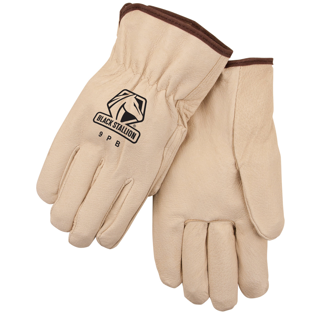 Black Stallion Economy Grain Pigskin Drivers Glove - 9PB