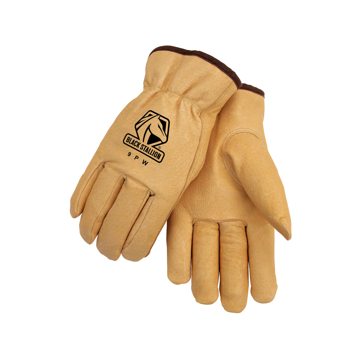 Black Stallion Premium Grain Pigskin Winter Drivers Glove - 9PW