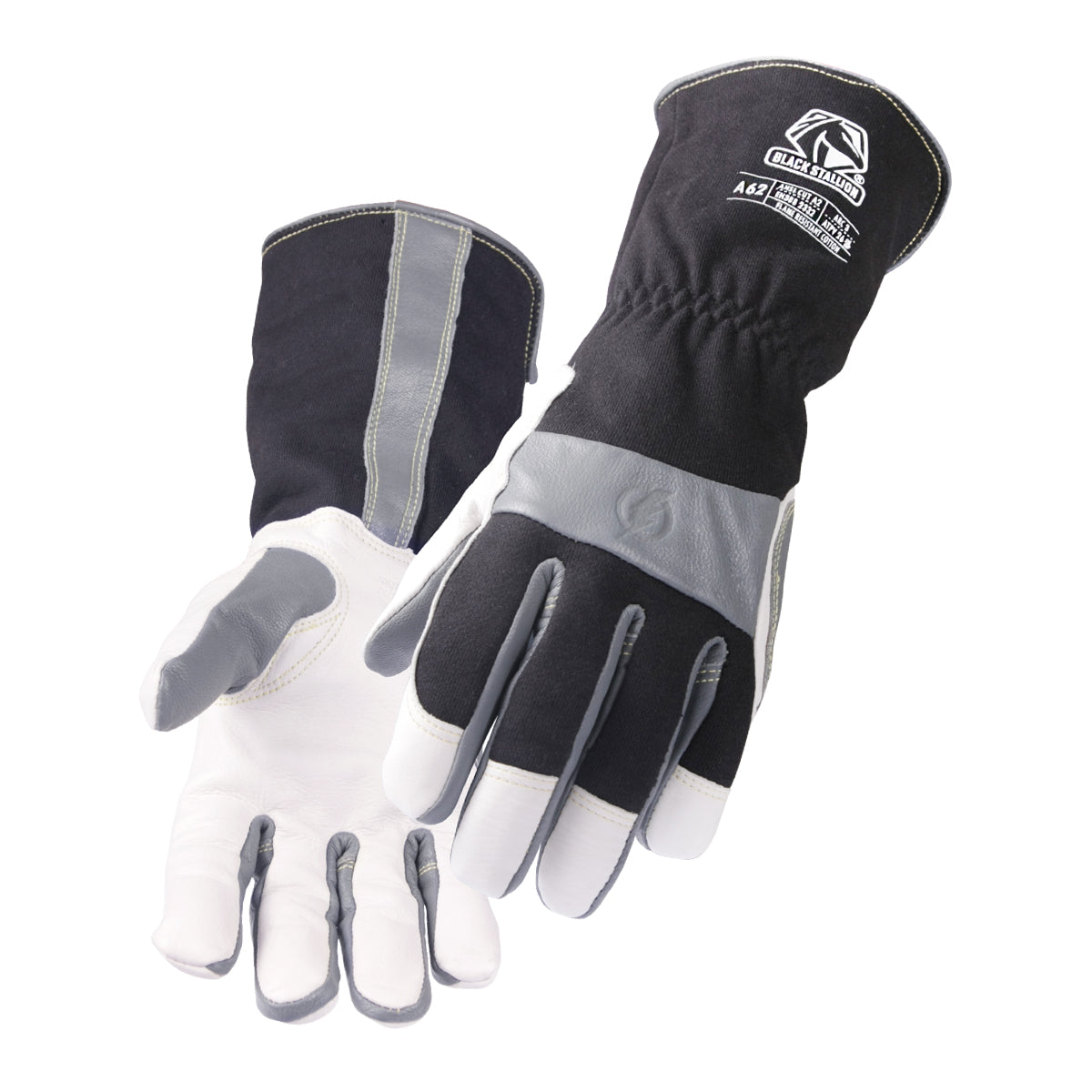Black Stallion ARC-Rated & Cut Resistant Cowhide & FR Cotton Utility Glove - A62
