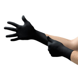 Ansell Small Black MICROFLEX® MidKnight™ 4.3 mil Nitrile Disposable Gloves (100 Gloves Per Box)