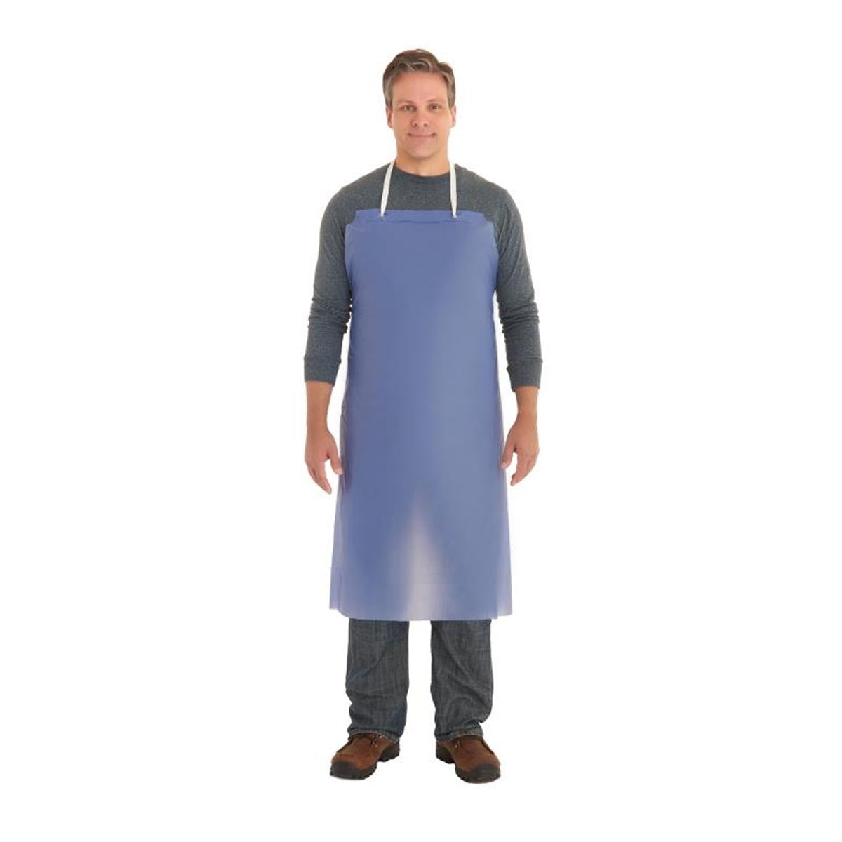 Ansell 33" X 47" Blue AlphaTec® Vinyl/PVC Apron