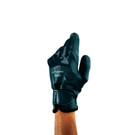 Ansell Blue ActivArmr® 07-112 Nitrile Full Finger Anti-Vibration Gloves With Velcro® Cuff
