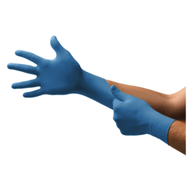 Ansell Medium Blue MICROFLEX® Nitrile Disposable Gloves (100 Gloves Per Box)