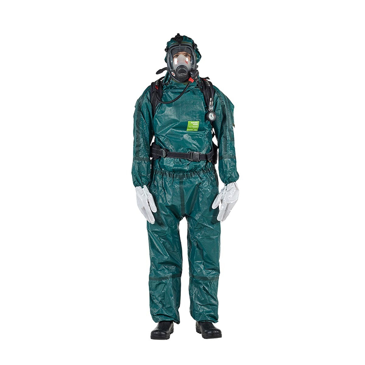 Ansell 2X Green AlphaTec® 4000 Non-Woven Barrier Laminate Fabric Suit