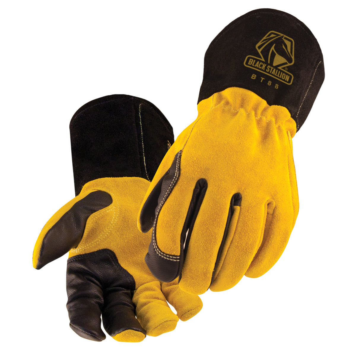 Black Stallion Premium Grain Kidskin & Cowhide TIG Welding Glove - BT88