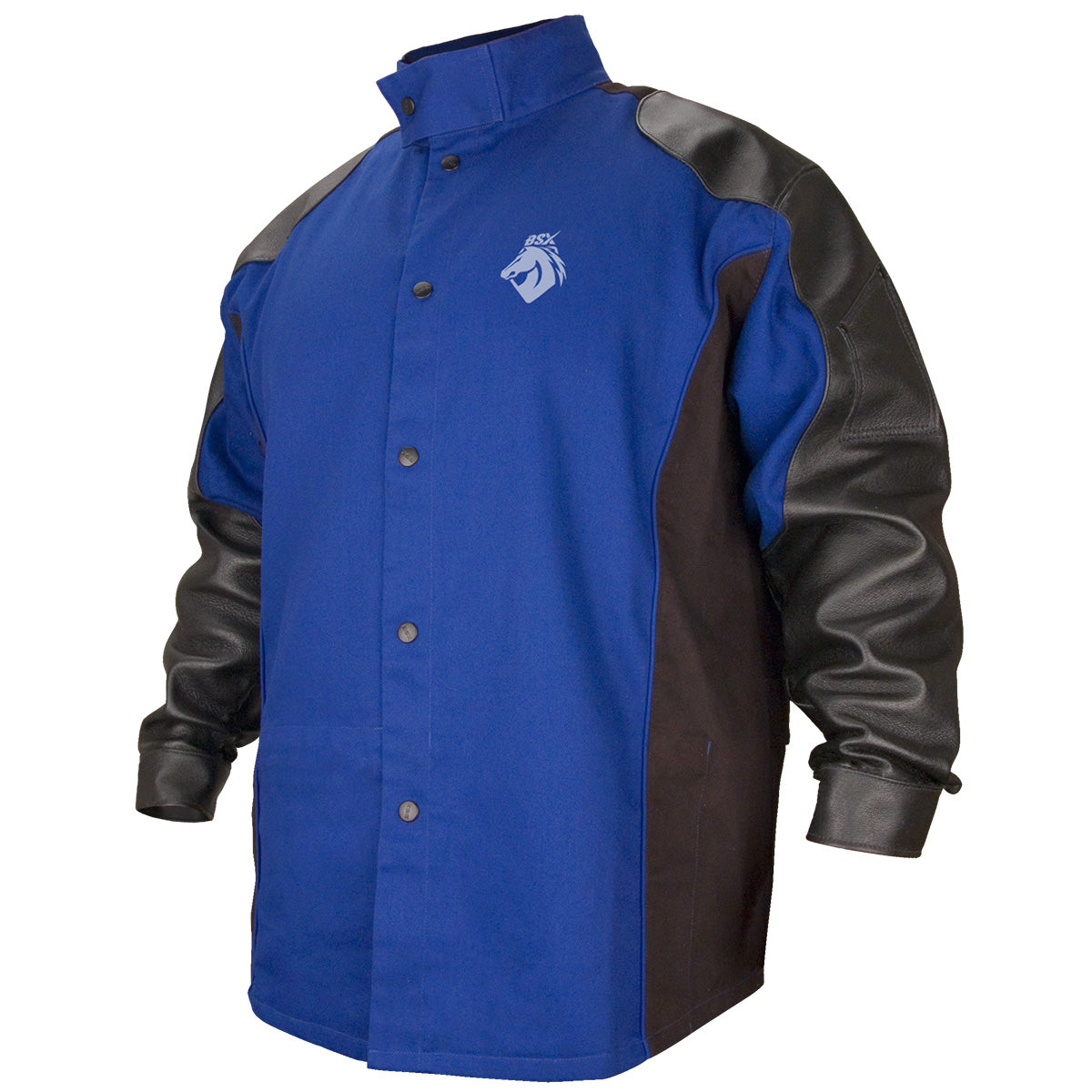 Black Stallion BSX® FR Cotton & Grain Pigskin Hybrid Welding Jacket - BXRB9C/PS