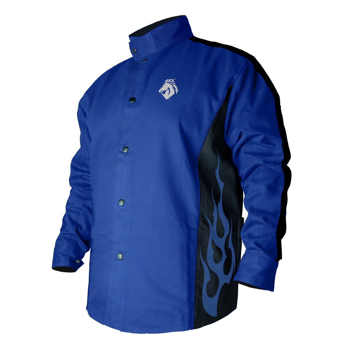 Black Stallion BSX® Contoured FR Cotton Welding Jacket, Royal Blue - BXRB9C