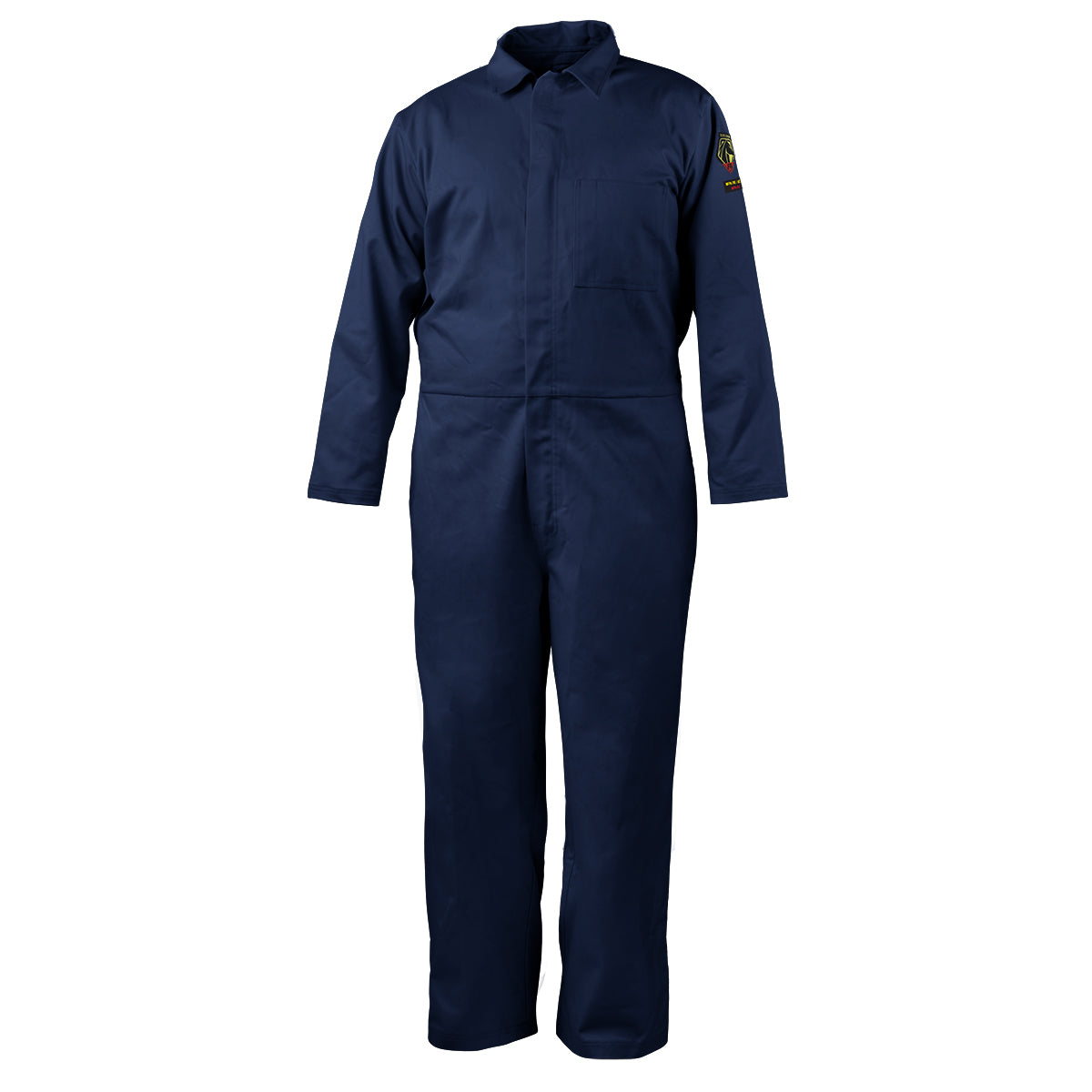 Black Stallion NFPA 2112 7 oz. FR Cotton Coverall, Navy Blue - CF2117-NV