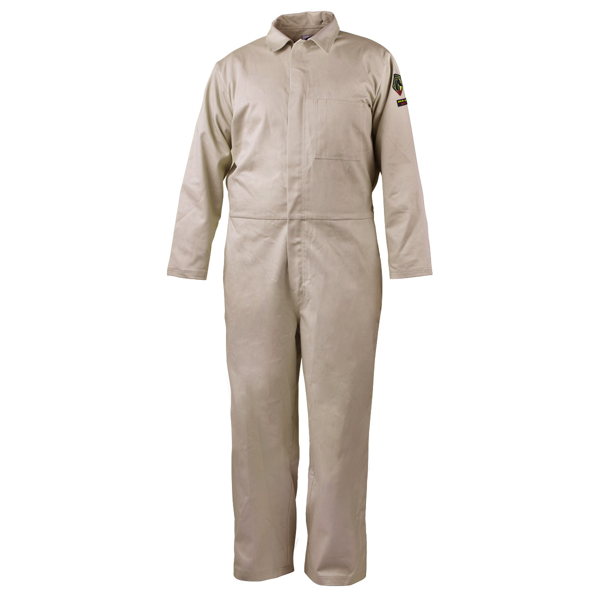Black Stallion NFPA 2112 7 oz. FR Cotton Coverall, Stone Khaki - CF2117-ST
