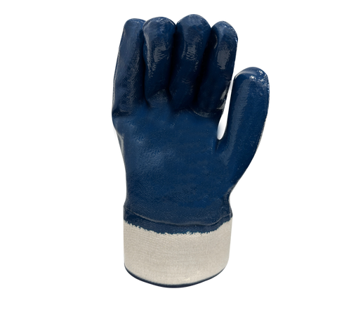 Task Gloves (TSK2014) Blue nitrile fully coated glove with safety cuff - Dozen