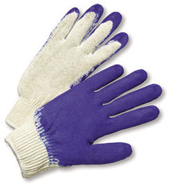 RADNOR™ One Size Fits Most 7 Gauge Rubber Palm And Finger Coated Work Gloves With Cotton/Polyester Liner And Knit Wrist Cuff