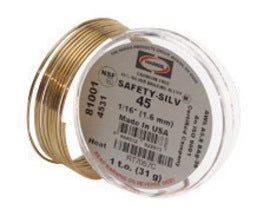 Harris® 1/32" BAg-5 Safety-Silv® Round High Silver Brazing Alloy Filler Metal 1 toz Cup