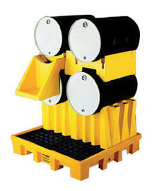 Eagle 48" X 26 1/2" X 13" Yellow HDPE Stacker