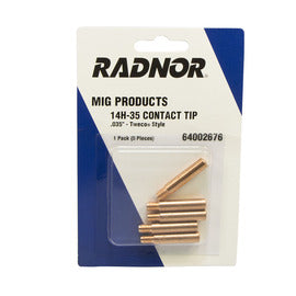 RADNOR™ Bore 14H Series Contact Tip For RADNOR™ Pro 250/400, Tweco® No. 2 And No. 4 MIG Guns