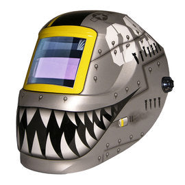 ArcOne Carrera 1000F-0171 Gray/Black/White/Yellow Welding Helmet With 110 mm X 90 mm X 6.3 mm Variable Shades 4, 9 - 13 Auto Darkening Lens