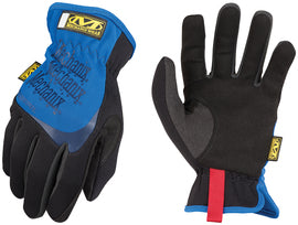 Mechanix Wear® Size 10 Black And Blue FastFit® Leather And TrekDry® Full Finger Mechanics Gloves With Elastic Cuff