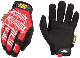 Mechanix Wear Size 9 Black And Red The Original® Leather And TrekDry® Full Finger Mechanics Gloves With Hook and Loop Cuff