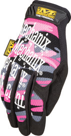 Mechanix Wear® Women's Medium Pink Camouflage The Original® Leather And TrekDry® Full Finger Mechanics Gloves With Hook and Loop Cuff