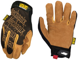 Mechanix Wear Size 10 Tan And Brown Durahide™ Original® Leather Full Finger Mechanics Gloves With Hook and Loop Cuff