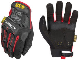 Mechanix Wear® Black And Red M-Pact® Synthetic Leather And TrekDry® Full Finger Anti-Vibration Gloves With Hook And Loop Cuff