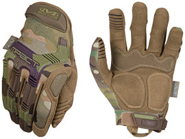 Mechanix Wear Size 8 Camouflage M-Pact® Leather And TrekDry® Full Finger Anti-Vibration Gloves With Hook and Loop Cuff