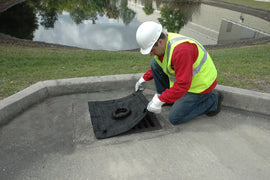 UltraTech 24" X 48" Ultra-Inlet Guard Black Polypropylene