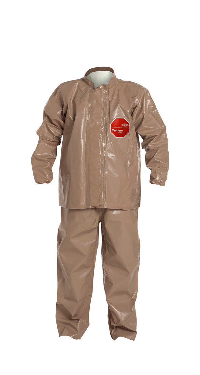 DuPont Tan Tychem® 5000, 18 mil Chemical Protective Overalls And Jacket Combo