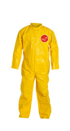 DuPont Yellow Tychem® 2000, 10 mil Chemical Protective Coveralls With Open Wrists And Ankles