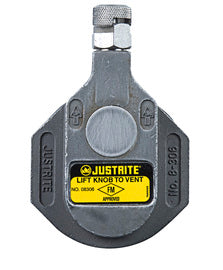 Justrite® 2" NPT X 2" NPS" Silver Stainless Steel Safety Drum Vent