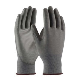 Protective Industrial Products Small 13 Gauge Nitrile Palm And Finger Coated Work Gloves With Polyester Liner And Continuous Knit Wrist