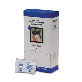 5" X 8" Benzalkonium Chloride Individually Foil Packed Cleaning Pads For Allegro® Full Mask Respirator