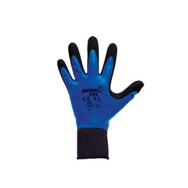 SHOWA® Size 6 13 Gauge Black Natural Rubber Work Gloves With Cotton/Polyester Liner And Knit Wrist