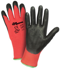 Protective Industrial Products Large Zone Defense® 15 Gauge Nitrile Palm And Finger Coated Work Gloves With Nylon Liner And Knit Wrist