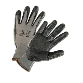 Protective Industrial Products Small PosiGrip® 13 Gauge Nitrile Palm And Finger Coated Work Gloves With Polyester Liner And Knit Wrist