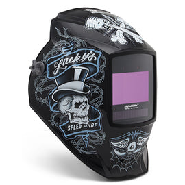 Miller Digital Elite White/Black/Blue Welding Helmet With 9.2 sq in Variable Shades 3, 5, 8, 13 Auto Darkening Lens