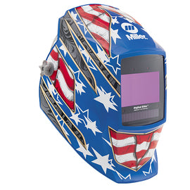 Miller Digital Elite Red/White/Blue Welding Helmet With 9.2 sq in Variable Shades 3, 5, 8, 13 Auto Darkening Lens
