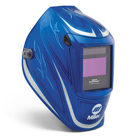 Miller Digital Performance Blue/White Welding Helmet With 7.22 sq in Variable Shades 3, 4, 5, 4-25 Auto Darkening Lens
