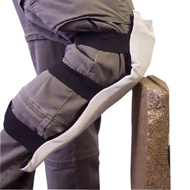 IMPACTO® White Polycotton Knee/Shin Pad With VEP Foam Padding