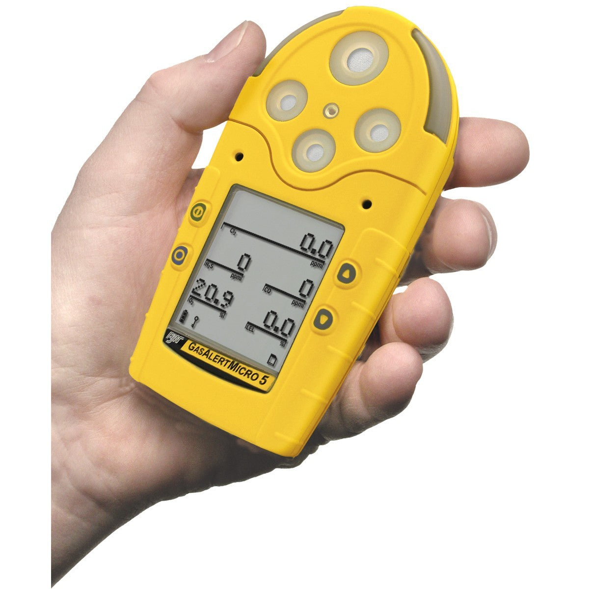 BW Technologies by Honeywell GasAlertMicro 5 Portable Hydrogen Sulfide, Carbon Monoxide, Oxygen And Combustible Gas Detector-eSafety Supplies, Inc