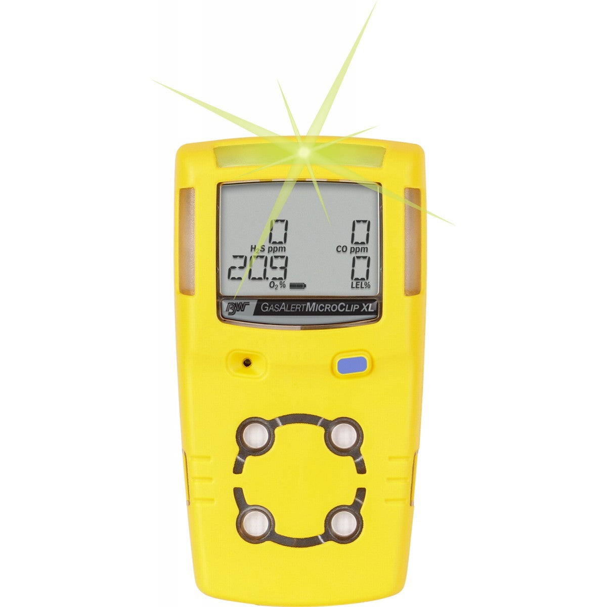 BW Technologies by Honeywell MicroClipXL™ Portable Hydrogen Sulfide And Carbon Monoxide Detector-eSafety Supplies, Inc