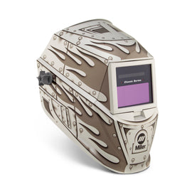 Miller Metalworks Gold/Cream Welding Helmet With 5.2 sq in Variable Shades 45516, 3 Auto Darkening Lens