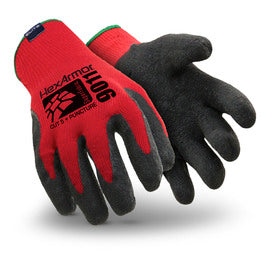 HexArmor® Medium 9000 Series 10 Gauge SuperFabric And Cotton Cut Resistant Gloves With Wrinkle Rubber Coated Palm And Fingertips