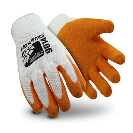 HexArmor® Medium PointGuard Ultra 10 Gauge SuperFabric And Cotton Cut Resistant Gloves With Wrinkle Rubber Coated Palm And Fingertips