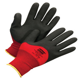 Honeywell Size 11 / 2X NorthFlex Red X™ NF11X 15 Gauge Foam PVC Three-Quarter Coated Nylon Liner And Knit Wrist Cuff