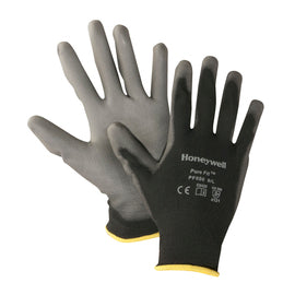 Honeywell Size Large Pure Fit™ PF550 13 Gauge Polyurethane Palm And Fingertips Coated Nylon Liner And Knit Wrist Cuff