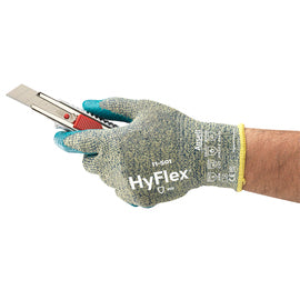 Ansell HyFlex® Kevlar®, Stainless Steel And Spandex Cut Resistant Gloves With Nitrile Coated Palm