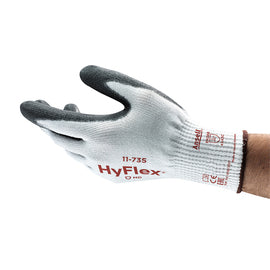 Ansell HyFlex® Fiber Glass, HPPE, Nylon And Spandex Cut Resistant Gloves With Polyurethane Coated Palm