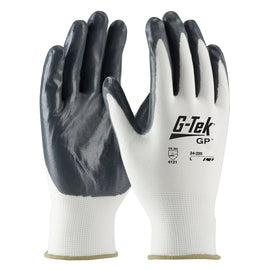Protective Industrial Products X-Large G-Tek® 13 Gauge Nitrile Palm And Finger Coated Work Gloves With Nylon Liner And Continuous Knit Wrist