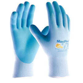 Protective Industrial Products Medium MaxiFlex® Active By ATG® Nitrile Palm And Finger Coated Work Gloves With Nylon/Lycra® Liner And Continuous Knit Wrist