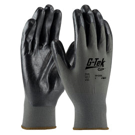 Protective Industrial Products Small G-Tek® GP™ 13 Gauge Nitrile Palm And Finger Coated Work Gloves With Nylon Liner And Continuous Knit Wrist